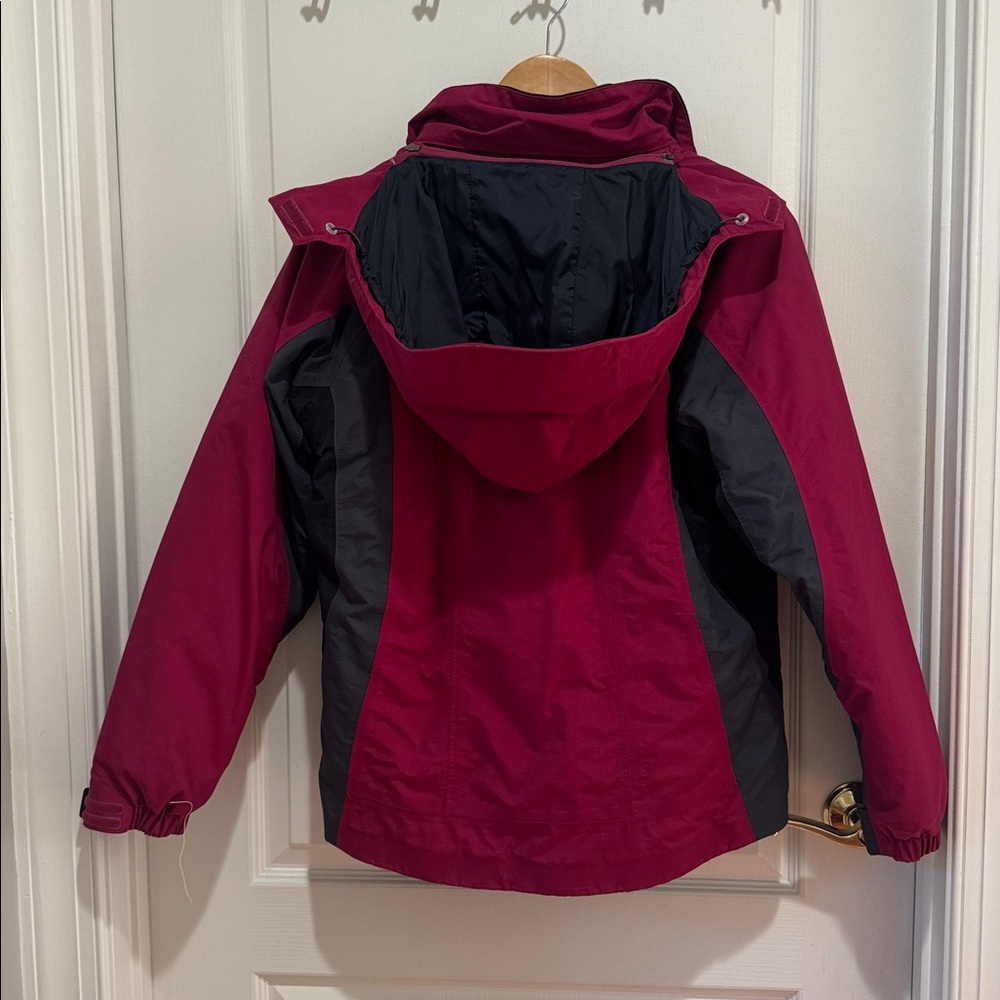 LL BEAN Fuchsia Gray 3-in-1 Ski Mountain Jacket M Medium $300 EUC KL - Picture 11 of 16